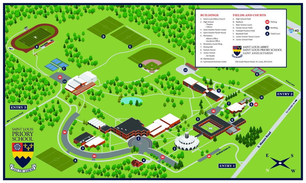 St. Anselm Parish Campus Map